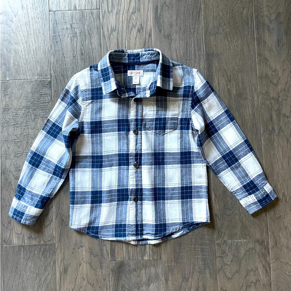 NWOT ~ 🩵 2 for $18 🩵 Cat & Jack Flannel Button down.